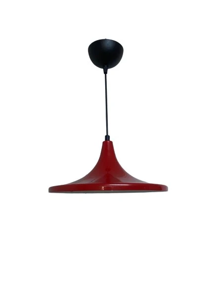 Rsylight Retro Metal Dekoratif Rustik Kırmızı Tekli Sarkıt Avize Çap 27 CM ürün görseli 1