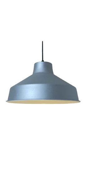Rys Retro Metal Dekoratif Rustik Kafe Mutfak Aydınlatma Gri Tekli Sarkıt Avize Çap:30 Cm ürün görseli 1
