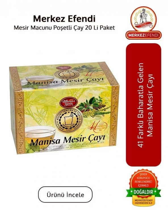 Mesir Macunu Poşetli Çay 20 Li Paket ürün görseli 1