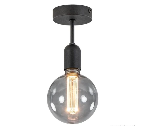 Rys Retro Metal Siyah Tavan Plofyoner Avize 10 cm ürün görseli 1