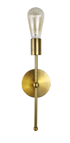 Rys Retro Metal Mat Gold Dekoratif  Rustik Duvar Aplik ürün görseli 1