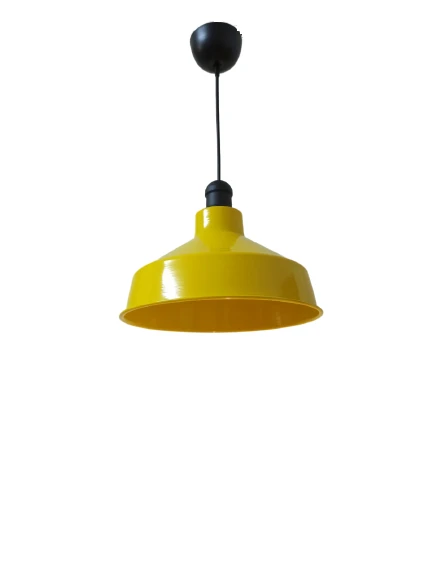 Rys Retro Metal Sarı Dekoratif Tekli Sarkıt Avize Cafe Mutfak Aydınlatma Çap:30 cm ürün görseli 1