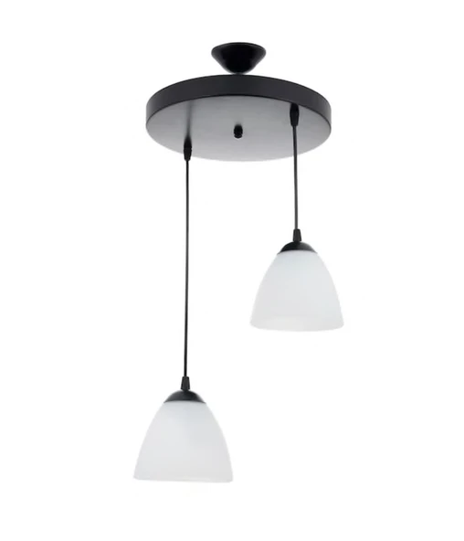 Rys Retro Metal 2 li Opal Camlı Modern Sarkıt Avize Çap:30 cm ürün görseli 1