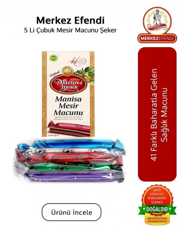 Mesir Macunu Şeker 5 Li Çubuk ürün görseli 1