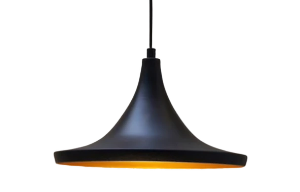 Mtlight Retro Metal Sarkıt Siyah Içi Sarı 36 Cm ürün görseli 1