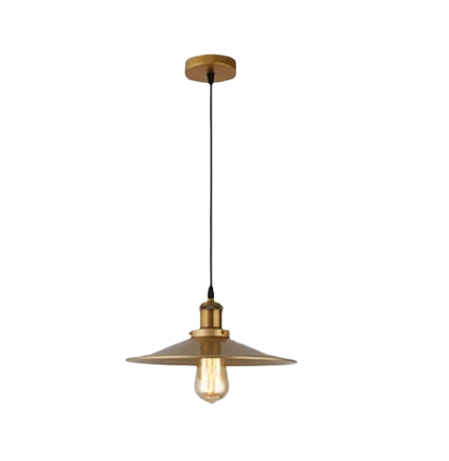 Rsylight Retro Metal Eskitme Kaplama Tekli Metal Sarkıt Avize Çap:23 cm ürün görseli 1