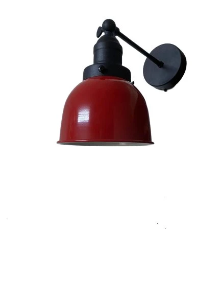 Rsylight Retro Metal Dekoratif Rustik Akrobatik Kırmızı Mafsallı Duvar Aplik ürün görseli 1