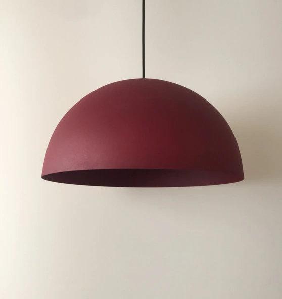 Retro Bordo Içi Bordo Metal Sarkıt Avize 40 Cm En ürün görseli 1