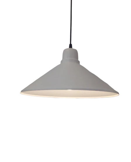 Retro Metal Sarkıt Avize Rustik Tekli Beyaz 38 cm ürün görseli 1