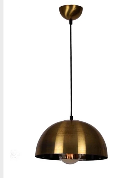 Retro Metal Sarkıt Avize Rustik Tekli Sarkıt Eskitme Cafe Mutfak Aydınlatma 30 cm ürün görseli 1