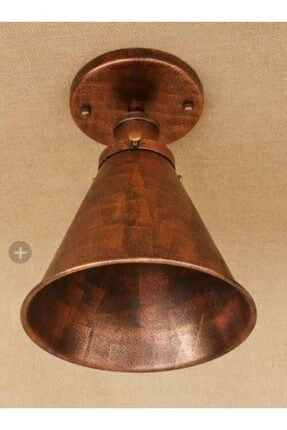 Rys Retro Metal bakır Batinalı Dekoratif Tavan Avize 18 cm ürün görseli 1
