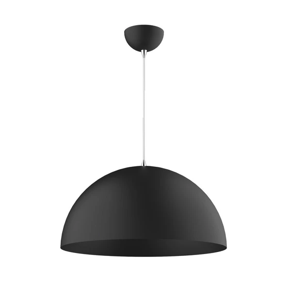 Rys Retro Metal Dekoratif Tekli Siyah içi Siyah Tekli Sarkıt Çap:40 cm ürün görseli 1