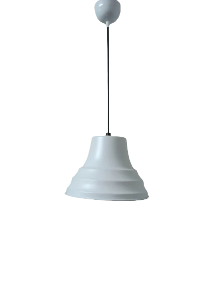 Rys Retro Metal Dekoratif Sarkıt Avize Beyaz İçi Beyaz Kafe Mutfak Aydınlatma Çap:27 cm ürün görseli 1