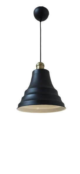 Rys Retro Metal Dekoratif Siyah İçi Beyaz Eskitme Duylu Cafe Mutfak Tekli Sarkıt Avize Çap:23 Cm ürün görseli 1