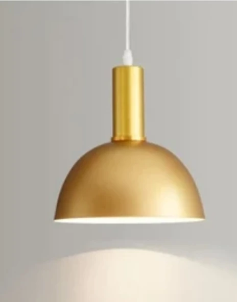 Rys Retro Metal Gold Dekoratif Rustik Kafe Mutfak Sarkıt Avize çap 30 cm ürün görseli 1