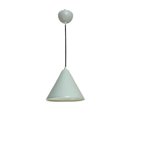 Rsylight Retro Beyaz Metal Dekoratif Tekli Kafe Mutfak Aydınlatma Avize Çap:23cm ürün görseli 1