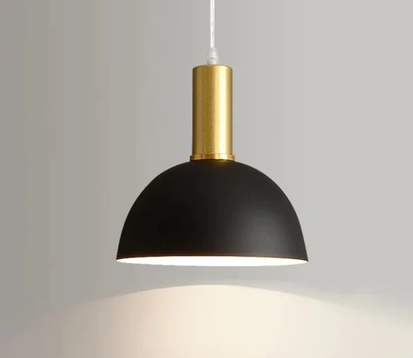 Rys Retro Metal Siyah Dekoratif Rustik Kafe Mutfak Sarkıt Avize çap 30 cm ürün görseli 1