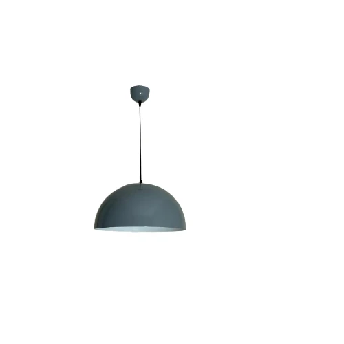Rsylight  Retro Gri Metal Dekoratif Tekli Kafe Mutfak Aydınlatma Avize Çap:40 cm ürün görseli 1
