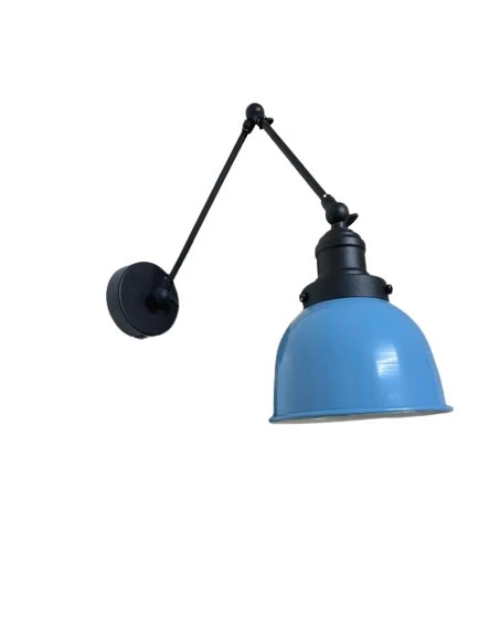 Rsylight Retro Metal Dekoratif Akrobatik Rustik Mavi Mafsallı Duvar Aplik ürün görseli 1