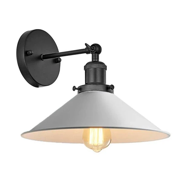 Rsylight Retro Metal Dekoratif  Rustik Siyah Mafsallı Duvar Aplik ürün görseli 1