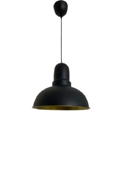 Rsylight Retro Dekoratif Tekli Siyah Rustik Metal Sarkıt Avize 33 Cm ürün görseli 1