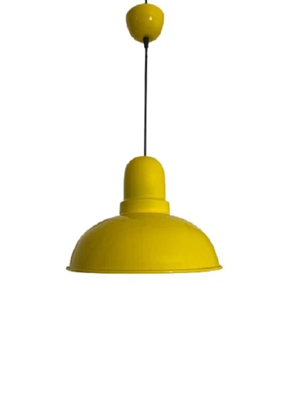 Rsylight Retro Dekoratif Tekli Sarı Rustik Metal Sarkıt Avize 33 Cm ürün görseli 1