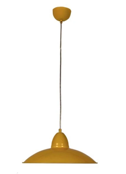 Rsylight Retro Rustik Dekoratif Sarı Metal Sarkıt Avize Çap:37 cm ürün görseli 1
