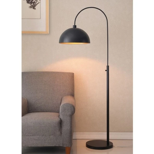 Rsylight Retro Metal Dekoratif Siyah Modern Dekoratif Lambader Köşe Lambası ürün görseli 1