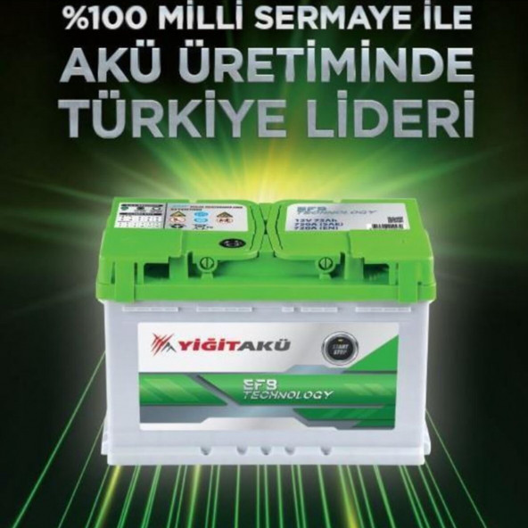 YİĞİT 12V 72AH EFB START STOP AKÜSÜ 2026 ÜRETİM - Resim 3