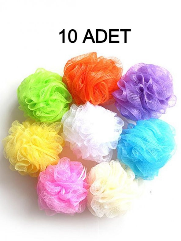 nistabolje 10 Adet Banyo Lifi Vücut Kesesi Top Lif ürün görseli 1