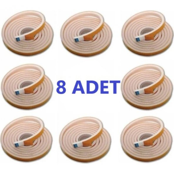 nistabolje 8 Adet Yapışkanlı Pencere Bandı Isı Yalıtım Süngeri (5 METREX8) ürün görseli 1