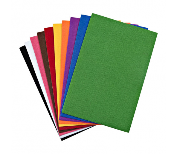 nistabolje Keçe Karışık Renk 20 Adet - A4 Boyutunda 20x30 Cm. ürün görseli 1