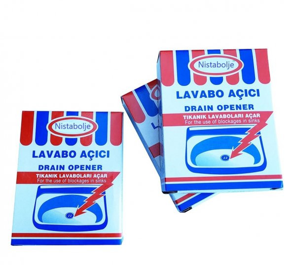nistabolje Lavabo Açıcı 70 gr X 5 Paket Mutfak Banyo Wc Gider Açıcı ürün görseli 1