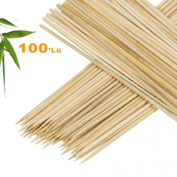 nistabolje 100 ADET Bambu Çöp Şiş Ahşap Şiş ürün görseli 1