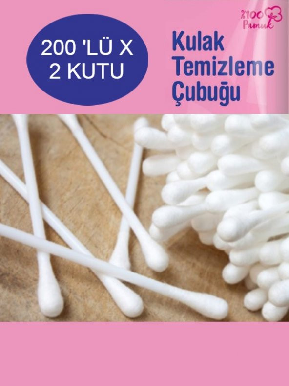 nistabolje 2 Kutu Kulak Çöpü Pamuklu Kulak Temizleme Çubuğu ürün görseli 1