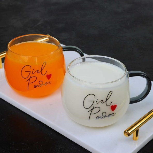 Perotti 2 Adet Girl Power Cam Kupa Magnolya Bardağı 400 ML 13770 ürün görseli 1