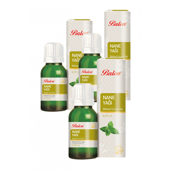 3 Kutu Balen Nane Yağı 20 ml ürün görseli 1