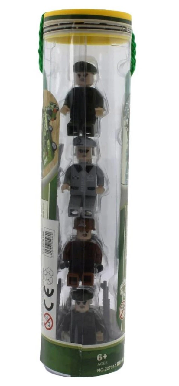 Ausini Army 8'li Tüp Kutu Figür Seti - Resim 2