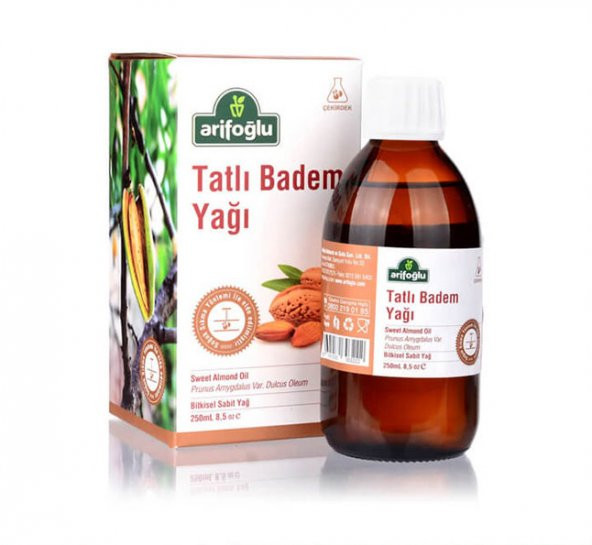 Arifoğlu Tatlı Badem Yağı 250 ML (Soğuk Sıkım) ürün görseli 1