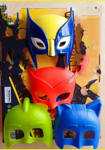 Wolverine Logan Xman Işıklı Maske 3lü Pj Mask Işıksız maske Model Set ürün görseli 1