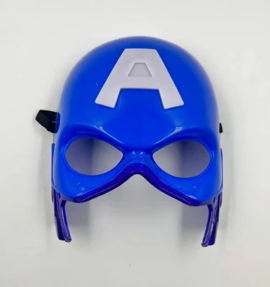Plastik Işıklı Kaptan Amerika Maske - Resim 2