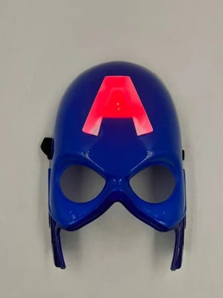 Plastik Işıklı Kaptan Amerika Maske ürün görseli 1