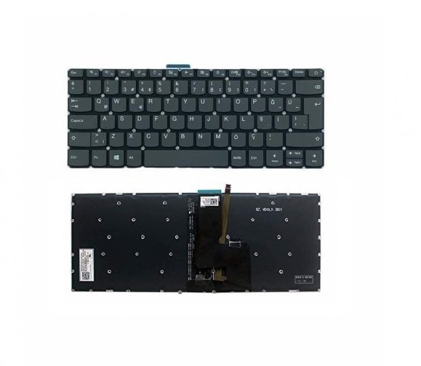 Lenovo 5CB0R07625 5CB0R07712 5CB0R07610 Klavye (Siyah TR) ışıklı ürün görseli 1