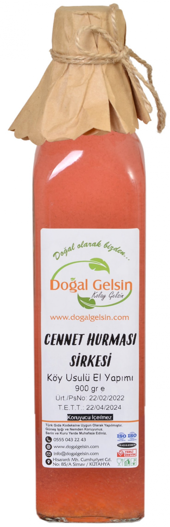 Doğal Gelsin Cennet Hurması Sirkesi - 500 ml ürün görseli 1
