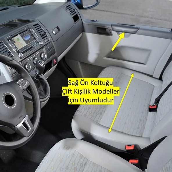 VW Transporter T6 2010-2015 Sağ Ön Kapı İç Çekme Kolu Sağ Çift Koltuk ürün görseli 1