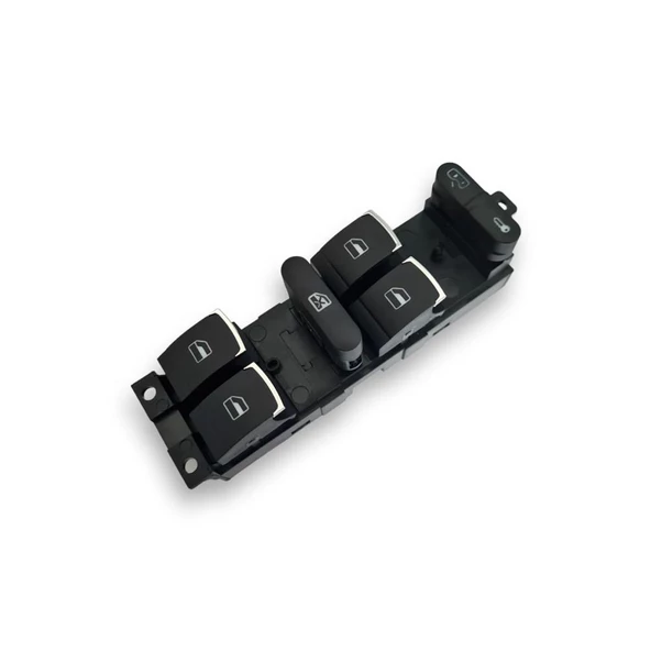 VW Passat B5.5 2001-2005 Sol Ön Kapı Cam Düğmesi Kromlu 1J4959857B ürün görseli 1