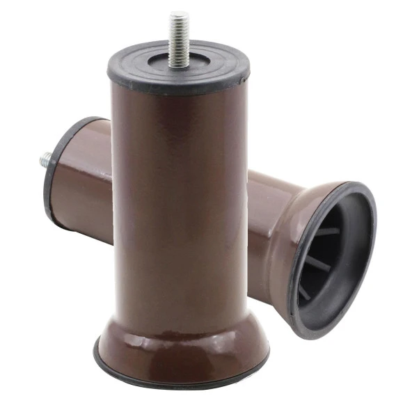Mobilya Metal Kanepe Baza Yatak Koltuk Destek Yükseltme Ayağı M8 Kahvrengi Metal Ayakları 12 Cm ürün görseli 1