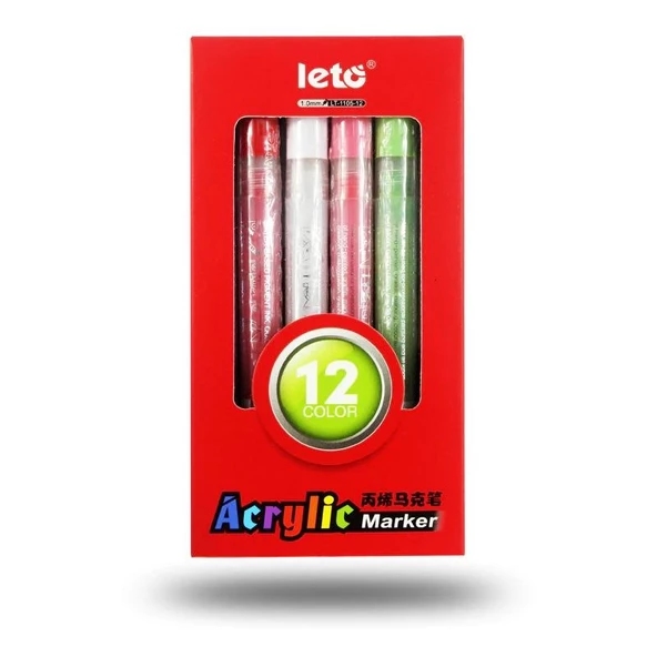 Valkyrie Leto Akrilik 12 Adet Marker Kalem Seti ürün görseli 1
