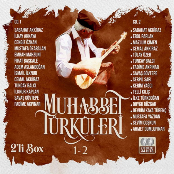 MUHABBET TÜRKÜLERİ 1 & 2 (2 Lİ BOX) (CD) ürün görseli 1