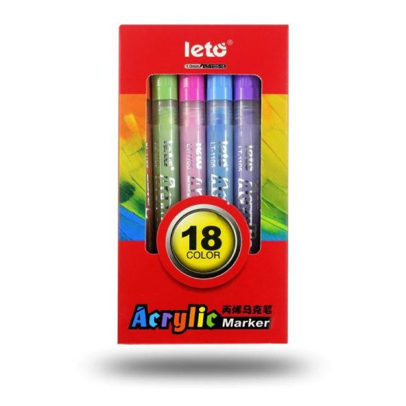 Valkyrie Leto 18 Adet Akrilik Marker Kalem Seti ürün görseli 1